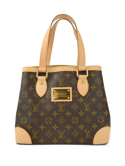 Pre-owned Louis Vuitton 2009 Hampstead Pm Tote Bag In Brown