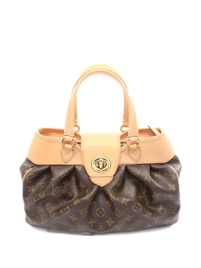 Pre-owned Louis Vuitton 2009 Mm Boesi Monogram Tote Bag In Brown