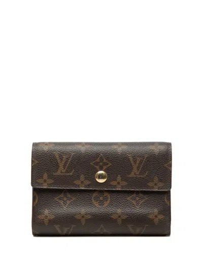 Pre-owned Louis Vuitton 2009 Monogram Alexandra Wallet Small Wallets In Brown