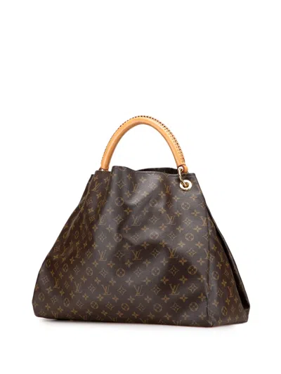 Pre-owned Louis Vuitton 2009 Monogram Artsy Gm Hobo Bag In Brown