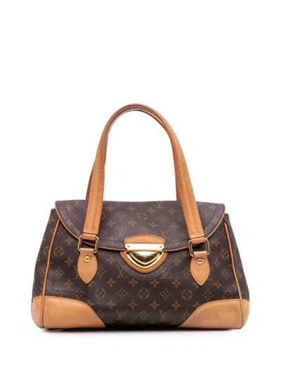 Pre-owned Louis Vuitton 2009 Monogram Beverly Gm Shoulder Bag In Brown