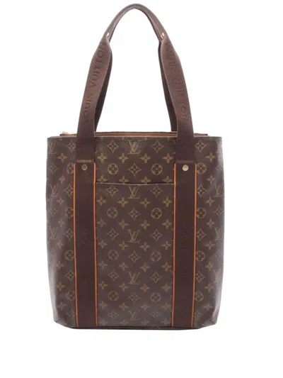 Pre-owned Louis Vuitton 2009 Monogram Cabas Beaubourg Tote Bag In Brown