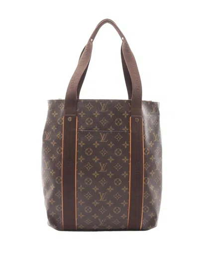 Pre-owned Louis Vuitton 2009 Monogram Cabas Beaubourg Tote Bag In Brown