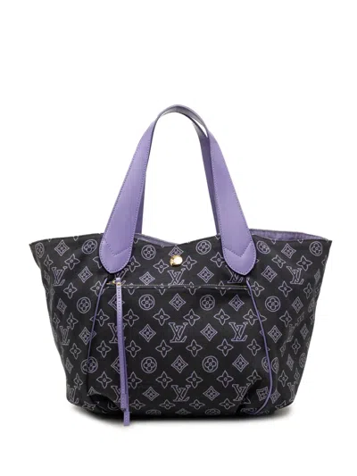 Pre-owned Louis Vuitton 2009 Monogram Cabas Ipanema Pm Tote Bag In Blue