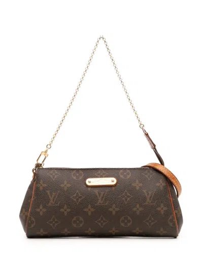 Pre-owned Louis Vuitton 2009 Monogram Eva Satchel In Brown