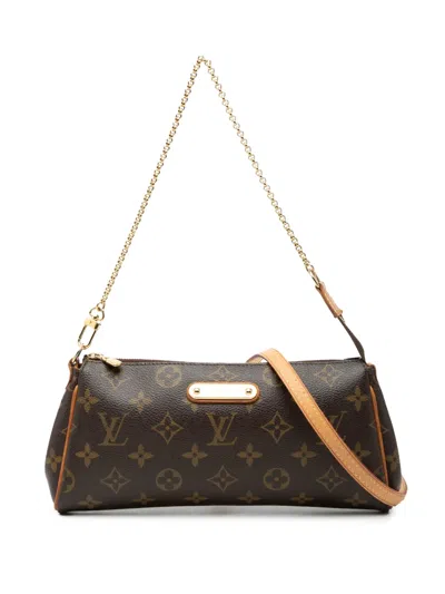 Pre-owned Louis Vuitton 2009 Monogram Eva Satchel In Brown