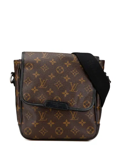 Pre-owned Louis Vuitton 2009 Monogram Macassar Bass Pm Crossbody Bag In Brown