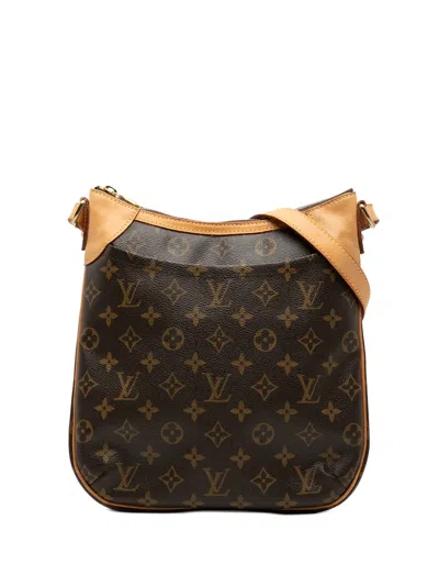 Pre-owned Louis Vuitton 2009 Monogram Odeon Pm Crossbody Bag In Brown