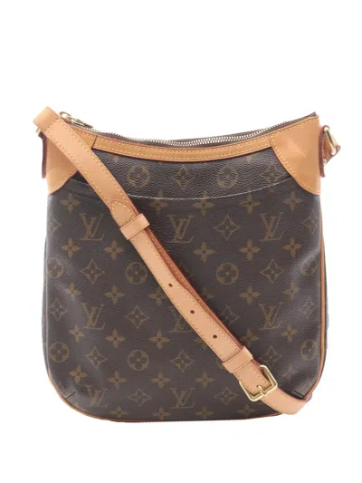 Pre-owned Louis Vuitton 2009 Monogram Odeon Pm Crossbody Bag In Brown