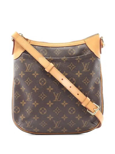 Pre-owned Louis Vuitton 2009 Monogram Odeon Pm Crossbody Bag In Brown