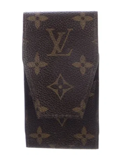 Pre-owned Louis Vuitton 2009 Monogram Pattern Wallet In Brown