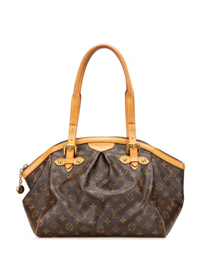 Pre-owned Louis Vuitton 2009 Monogram Tivoli Gm Shoulder Bag In Brown