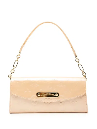Pre-owned Louis Vuitton 2009 Monogram Vernis Sunset Boulevard Shoulder Bag In Brown