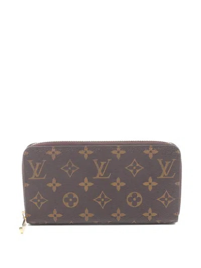 Pre-owned Louis Vuitton 2009 Monogram-canvas Wallet In Brown