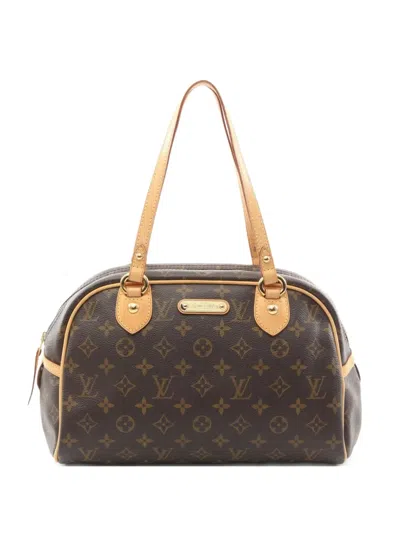 Pre-owned Louis Vuitton 2009 Montorgueil Pm Tote Bag In Brown