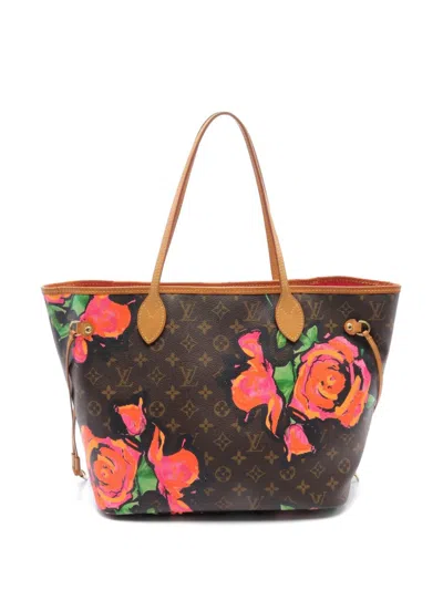 Pre-owned Louis Vuitton 2009 Neverful Mm Tote Bag In Brown