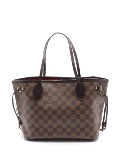 Pre-owned Louis Vuitton 2009 Neverfull Pm Tote Bag In Brown