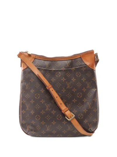 Pre-owned Louis Vuitton 2009 Odeón Mm Shoulder Bag In Brown