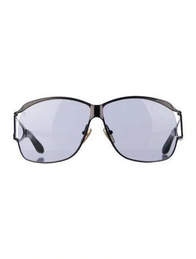 Pre-owned Louis Vuitton 2009 Oversize Sunglasses In Silver