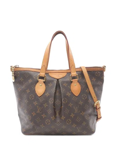 Pre-owned Louis Vuitton 2009 Palermo Pm Handbag In Brown