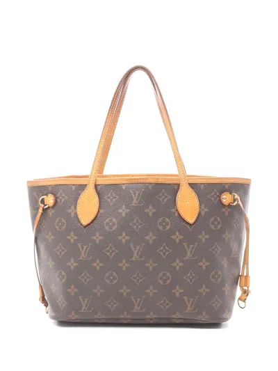 Pre-owned Louis Vuitton 2009 Pm Neverfull Tote Bag In Brown