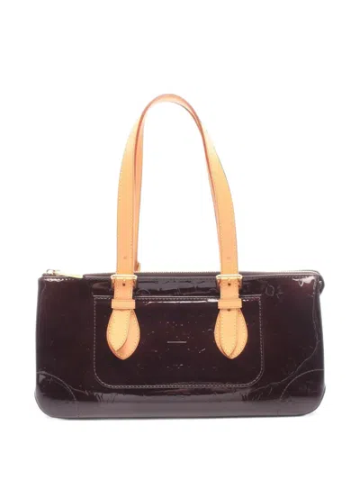 Louis Vuitton 2009 Rosewood Avenue Monogram Vernis Tote Bag In Pink