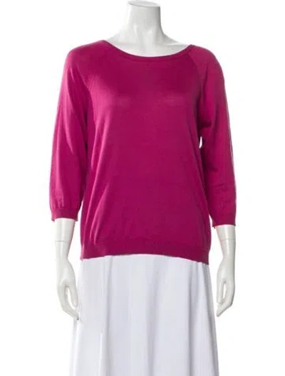 Pre-owned Louis Vuitton 2009 Scoop Neck Sweater In Pink