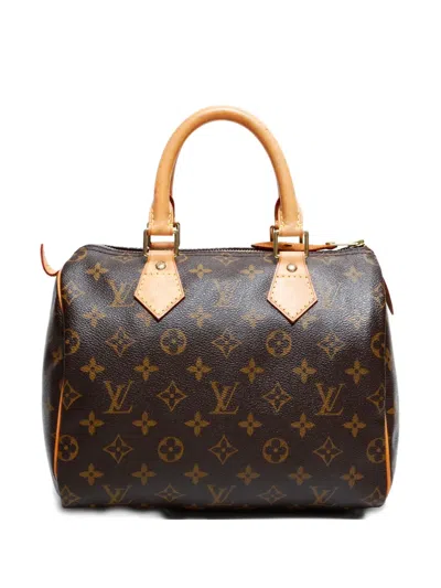 Pre-owned Louis Vuitton 2009 Speedy 25 Monogram Tote Bag In Brown