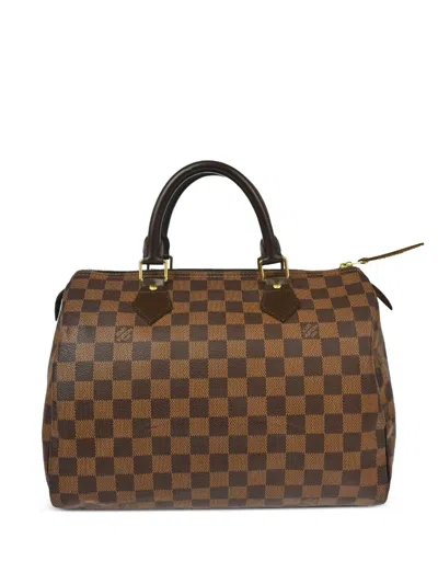 Pre-owned Louis Vuitton 2009 Speedy 30 Handbag In Brown