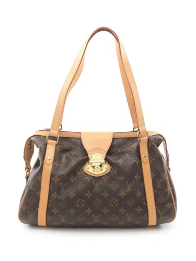Pre-owned Louis Vuitton 2009 Stresa Pm Handbag In Brown
