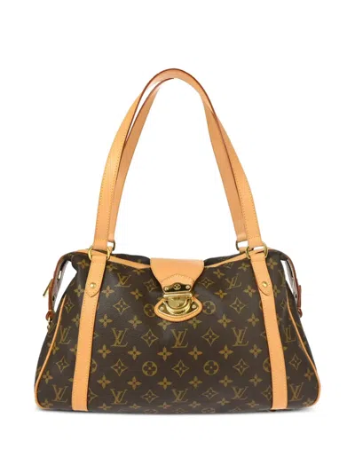Pre-owned Louis Vuitton 2009 Stresa Pm Tote Bag In Brown