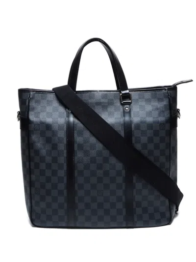 Pre-owned Louis Vuitton 2009 Tadao Pm Two-way Handbag In Black
