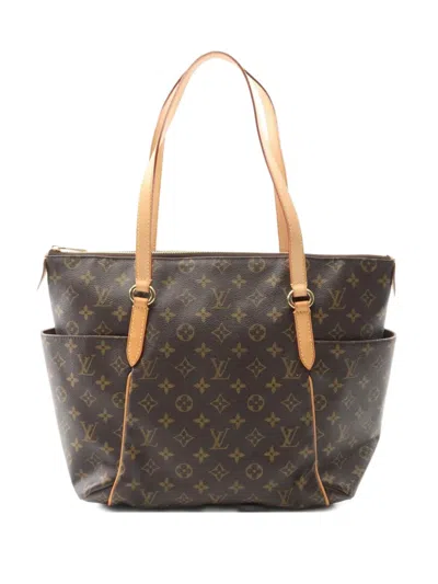 Pre-owned Louis Vuitton 2009 Totally Mm Monogram Tote Bag In Brown