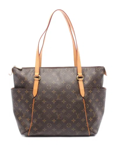 Pre-owned Louis Vuitton 2009 Totally Mm Monogram Tote Bag In Brown