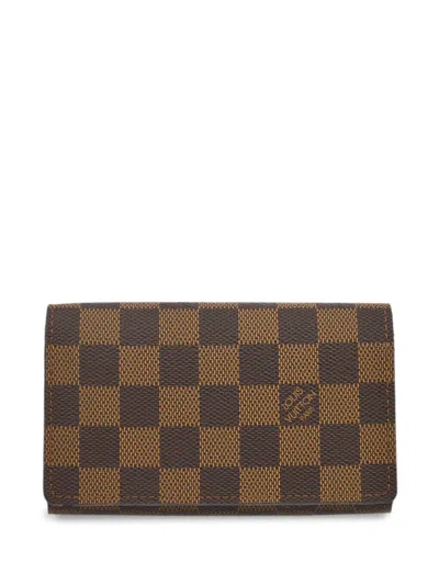 Pre-owned Louis Vuitton 2009 Tresor Continental Wallet In Brown