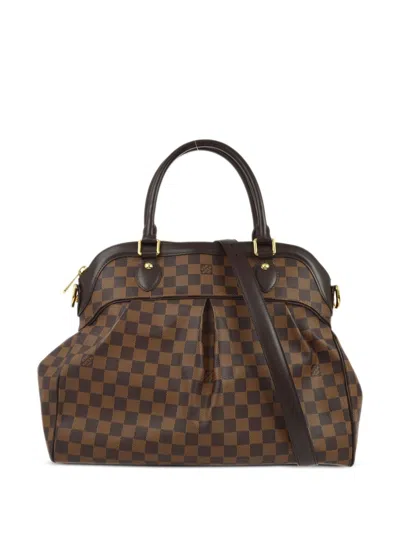 Pre-owned Louis Vuitton 2009 Trevi Gm Handbag In Brown