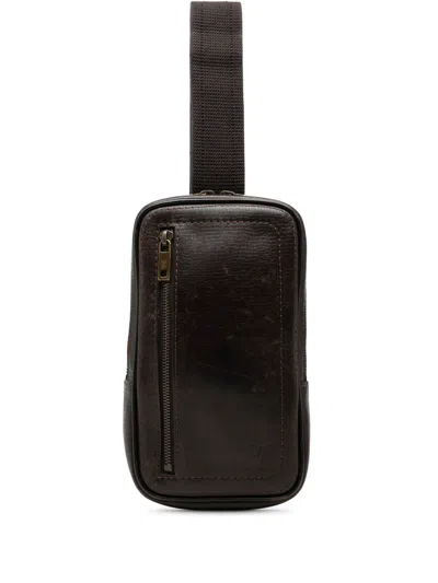 Pre-owned Louis Vuitton 2009 Utah Sioux Crossbody Bag In Brown