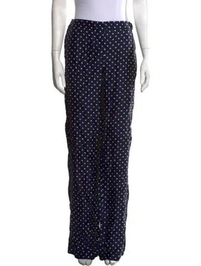 Pre-owned Louis Vuitton 2009 Wide Leg Pants In Blue/neutrals