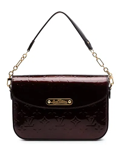 Pre-owned Louis Vuitton 2009-2010 Monogram Vernis Rodeo Drive Satchel In Purple