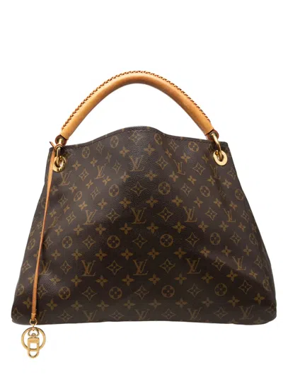 Pre-owned Louis Vuitton 2009-2019 Monogram Artsy Mm Hobo Bag In Brown