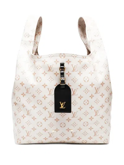 Pre-owned Louis Vuitton 2010-2020s Atlantis Gm Tote Bag In White