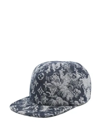 Pre-owned Louis Vuitton 2010-2024 Monogram Cap In Blue