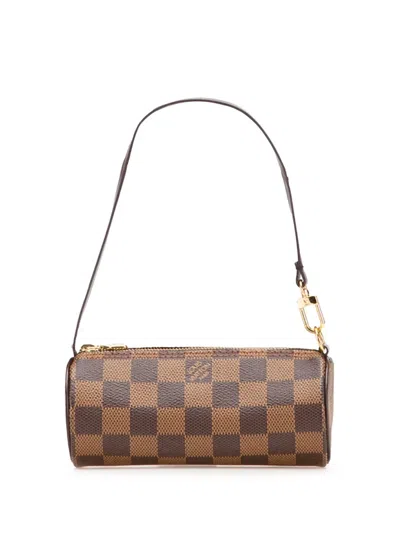 Pre-owned Louis Vuitton 2010-2025 Damier Ebene Papillon Pochette Handbag