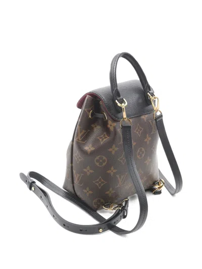 Pre-owned Louis Vuitton 2010-2025 Monogram Montsouris Bb Backpack In Brown