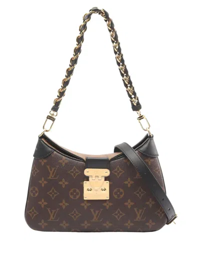 Pre-owned Louis Vuitton 2010-2025 Monogram Reverse Twinny Satchel In Brown