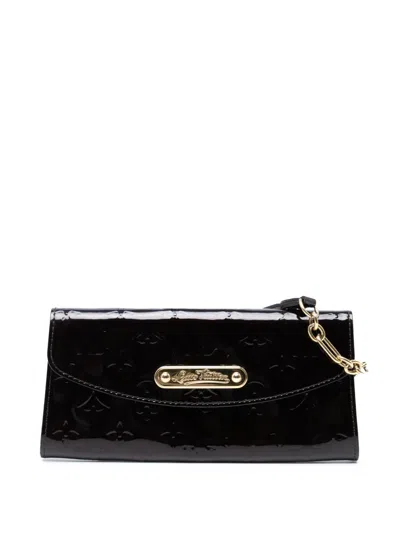 Pre-owned Louis Vuitton 2010-2025 Monogram Vernis Sunset Boulevard Shoulder Bag In Purple