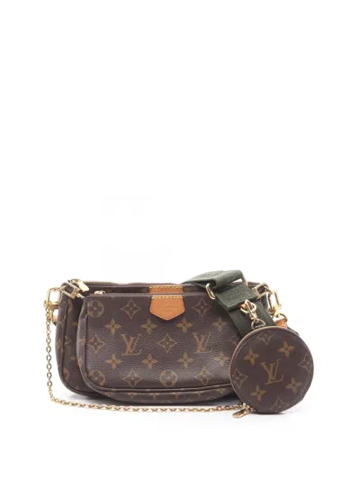 Pre-owned Louis Vuitton 2010-2026 Monogram Multi Pochette Accessoires Satchel In Brown