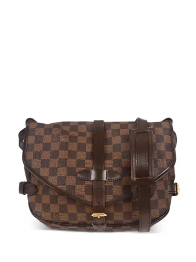 Pre-owned Louis Vuitton 2010 30 Saumur Messenger Bag In Brown