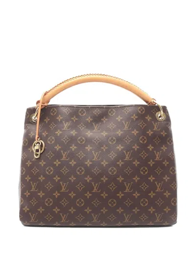Pre-owned Louis Vuitton 2010 Artsy Mm Monogram Tote Bag In Brown