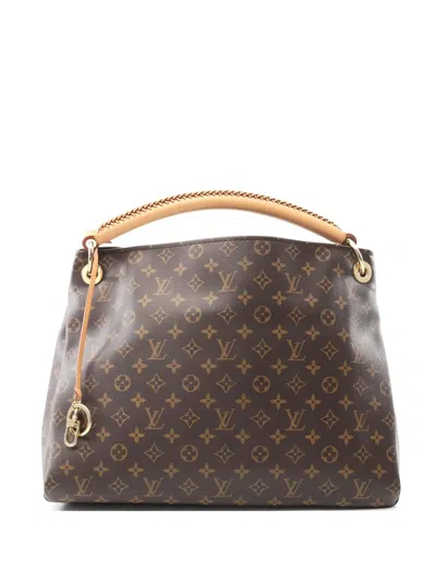 Pre-owned Louis Vuitton 2010 Artsy Mm Monogram Tote Bag In Brown
